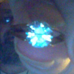 ladies size 5&7 bronze with cz diamond ring
